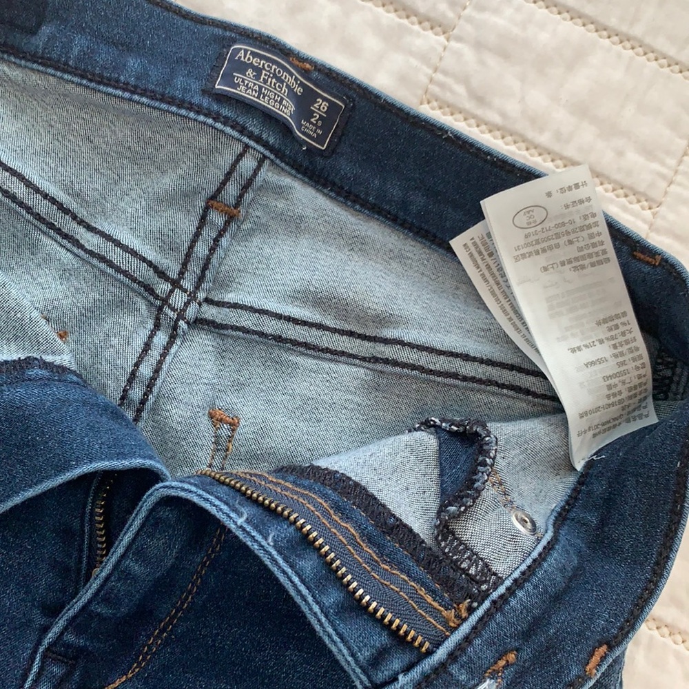 Ultra high rise jean legging